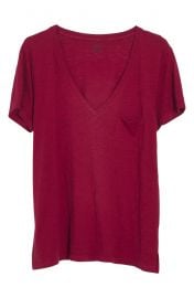 Madewell Whisper Cotton V-Neck Pocket Tee at Nordstrom